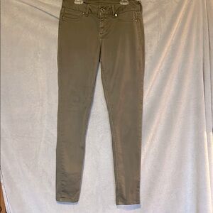 Olive Green Slim Fit Pants